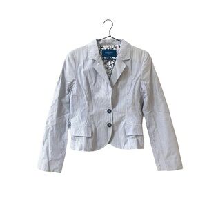 BURBERRY London pinstripe button up blazer
